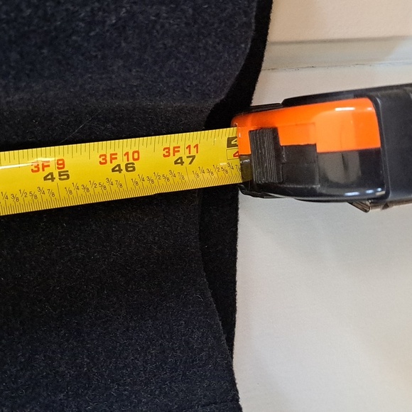 FORECASTER Of BOSTON VINTAGE Classic Black Lambwool Long Dressy Coat - Picture 14 of 15